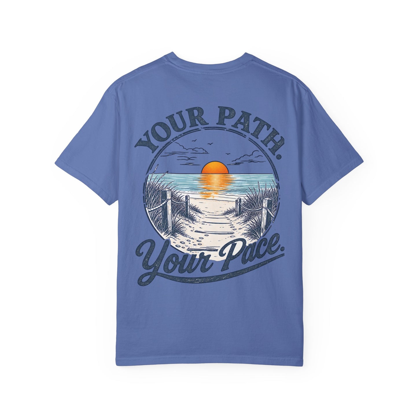 "Your Path. Your Pace." Beach Sunset Graphic Tee Shirt