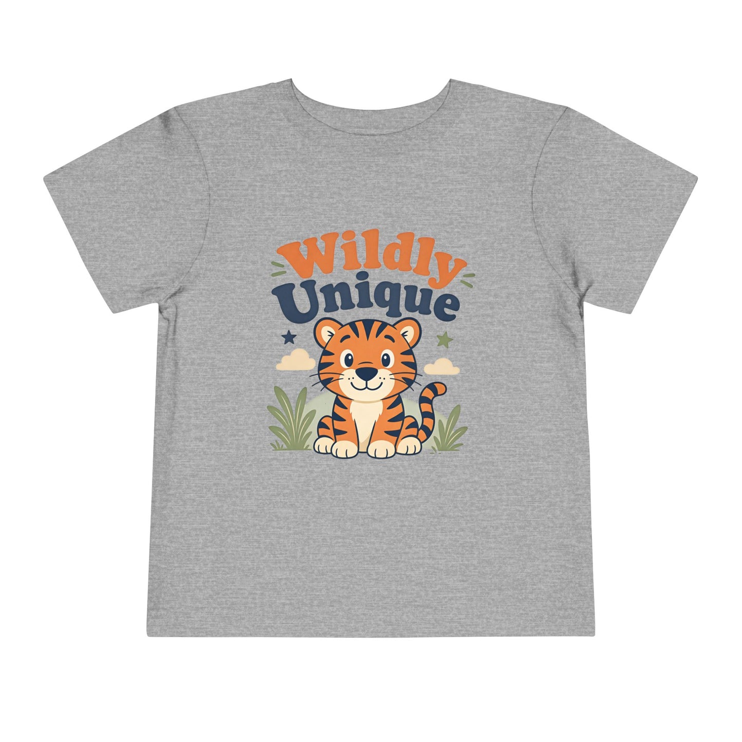 Toddler Tee — "Wildly Unique" Cute Tiger Graphic