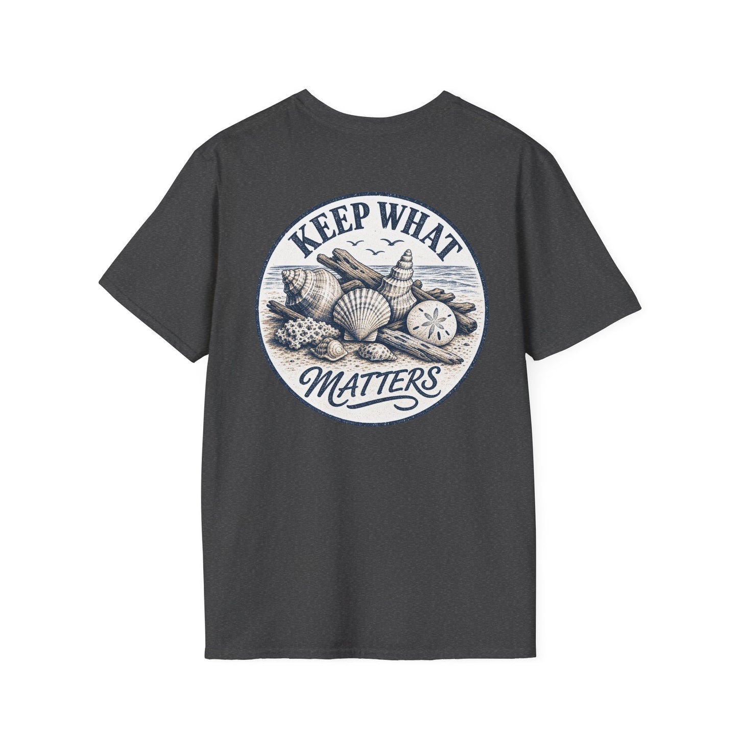 Keep What Matters Seashell Graphic T-Shirt