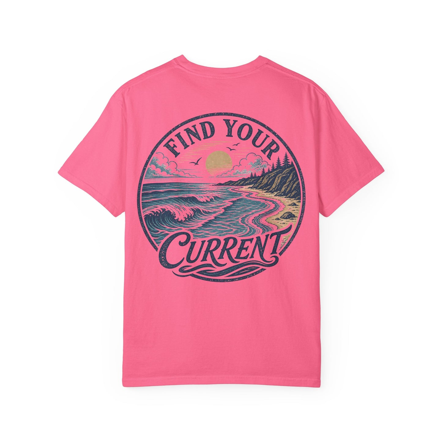 'Find Your Current' Ocean Surf Graphic T-Shirt