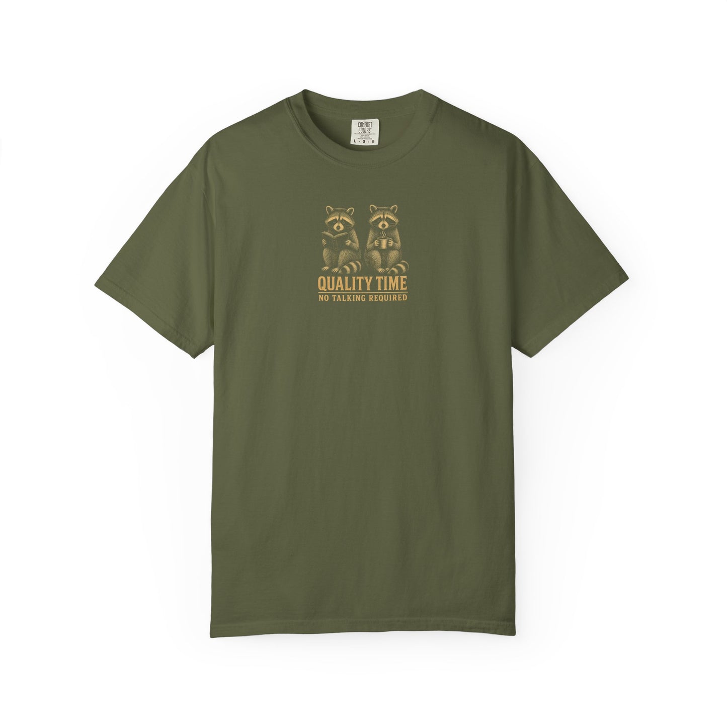Quality Time Raccoons T-Shirt — Parallel play