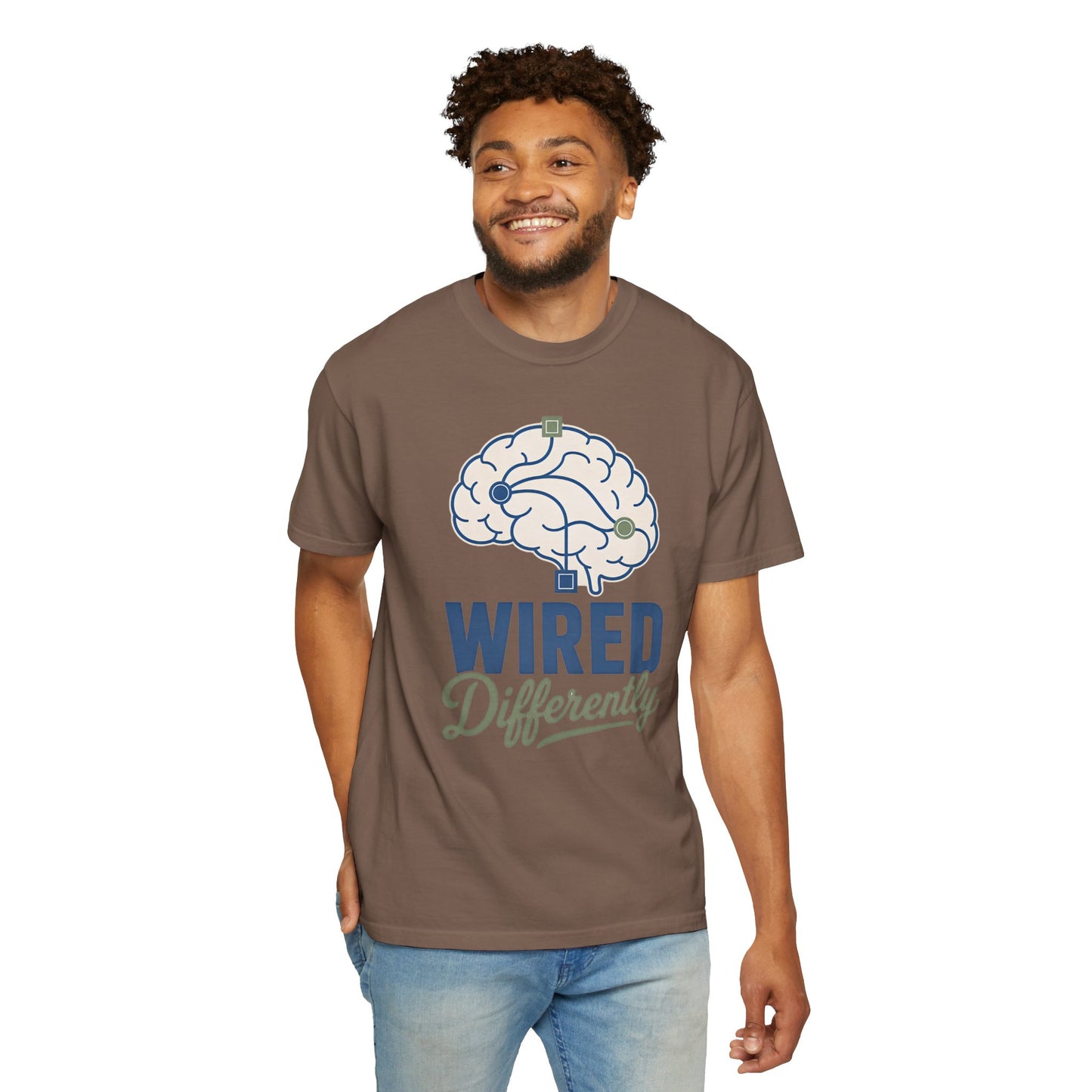 Wired Differently T-Shirt — Brain Graphic Tee for Neurodivergent Pride image 11