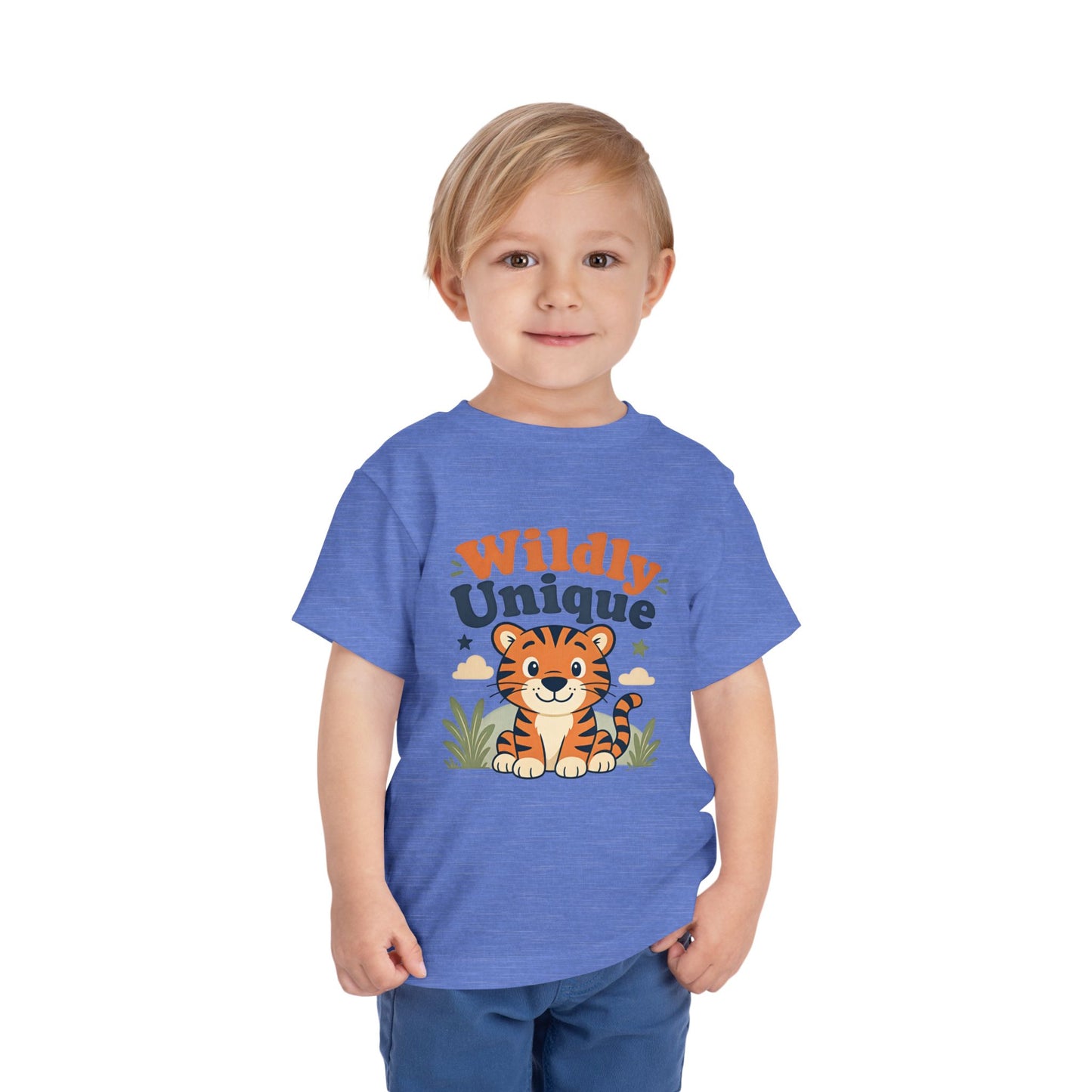 Toddler Tee — "Wildly Unique" Cute Tiger Graphic