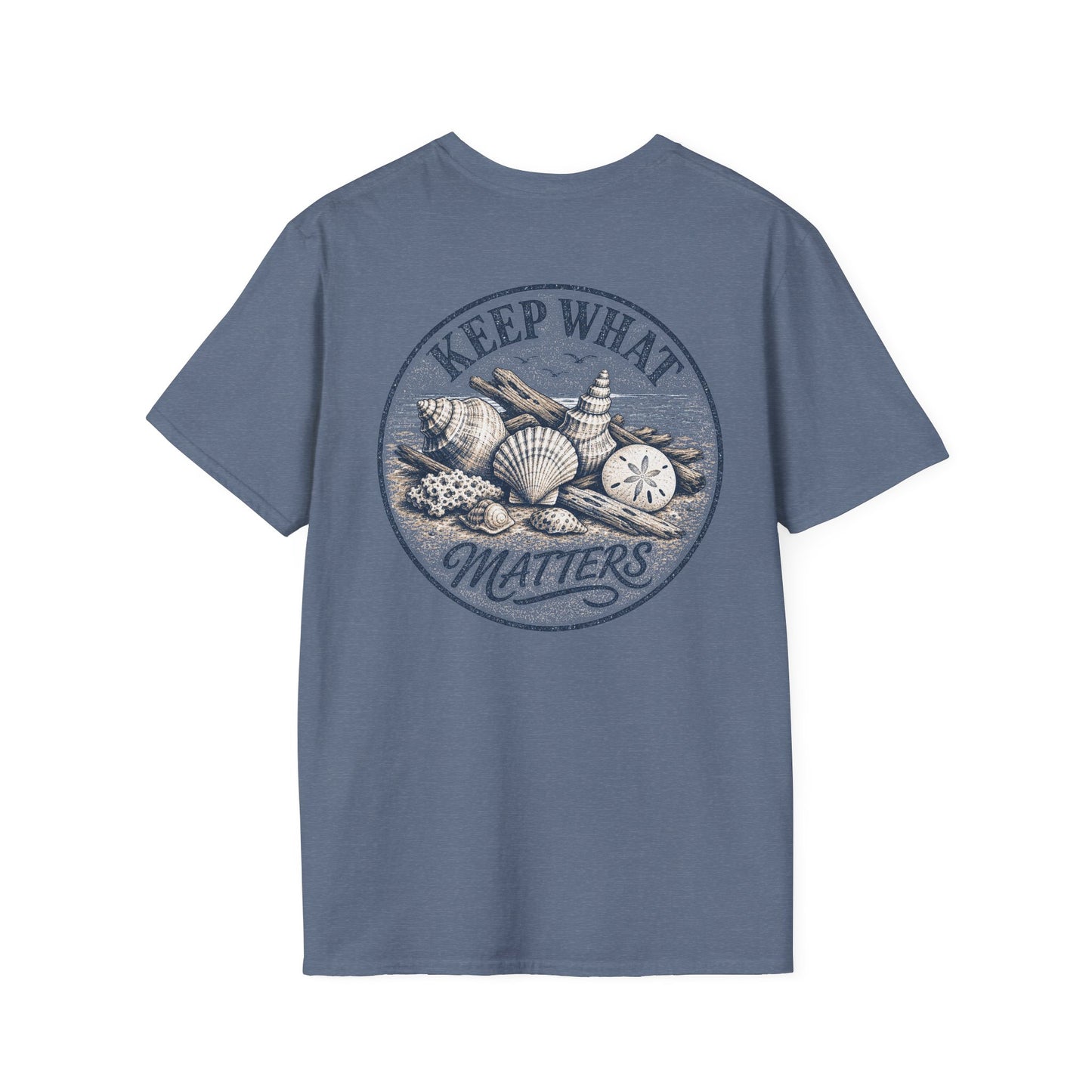 Keep What Matters Coastal Seashell T-Shirt