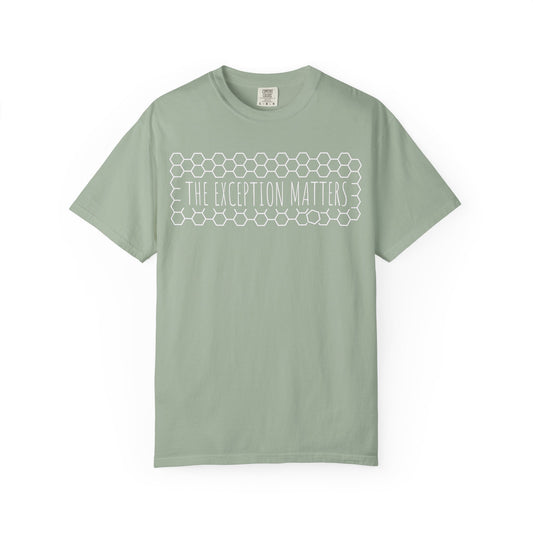 The Exception Matters T-Shirt — pattern recognition Honeycomb Graphic Tee