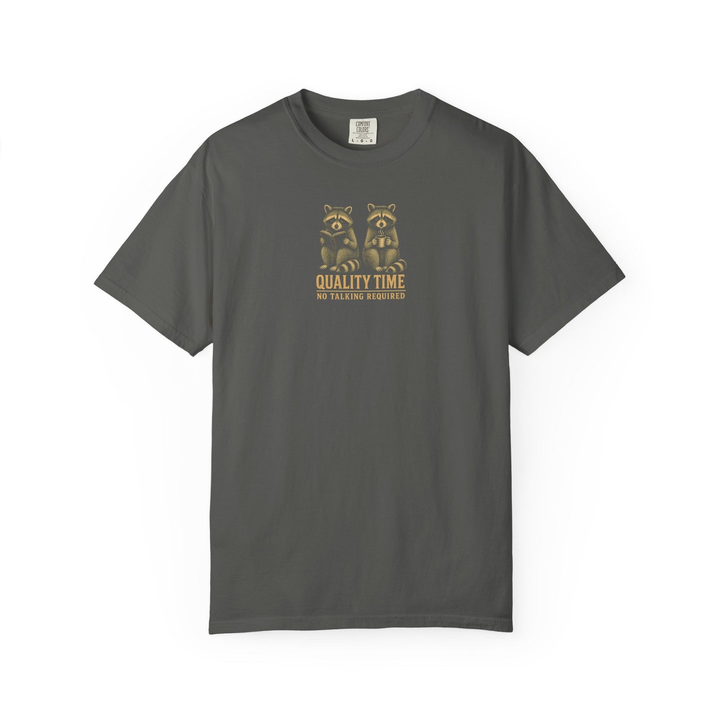 Quality Time Raccoons T-Shirt — Parallel play