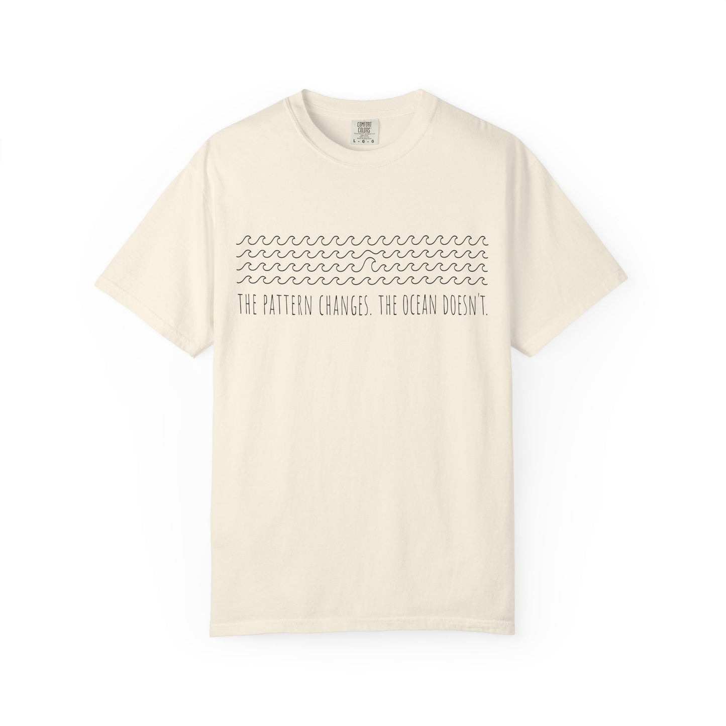 “The Pattern Changes; The Ocean Doesn’t” Ocean Pattern Tee — Graphic T-Shirt