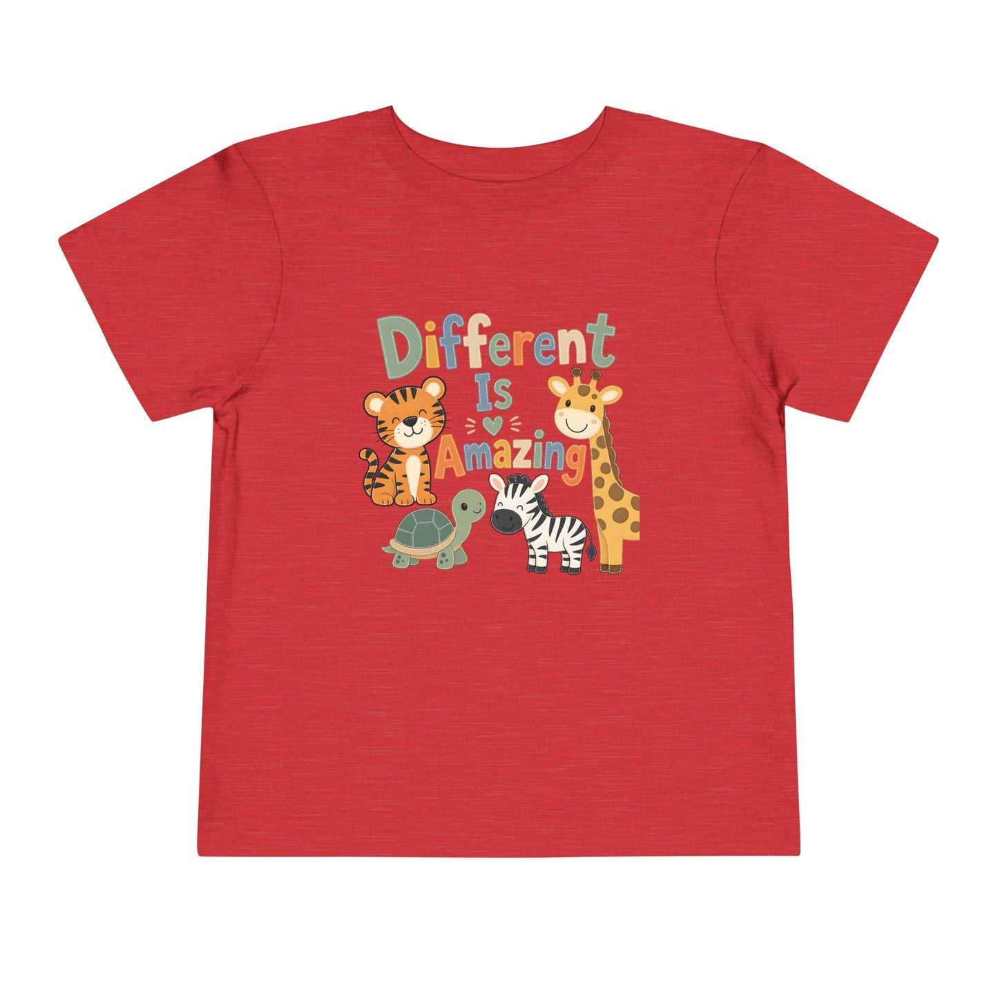 Toddler Tee — Repeating 'Inevitably Playful' Text Design