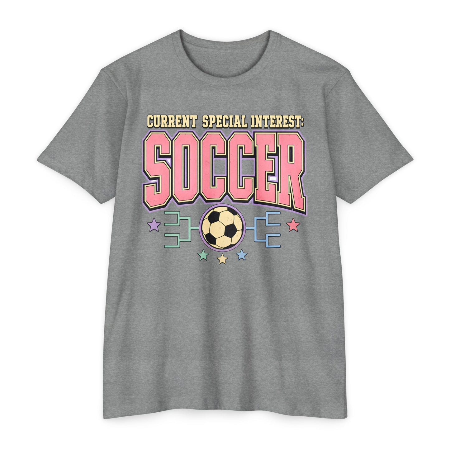 Soccer Graphic T-Shirt — "Current Special Interest: SOCCER" Retro Tee