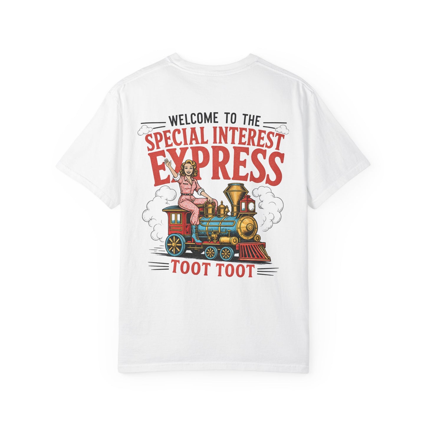 "Special Interest Express" Vintage Train Graphic (Toot Toot) BACK PRINT