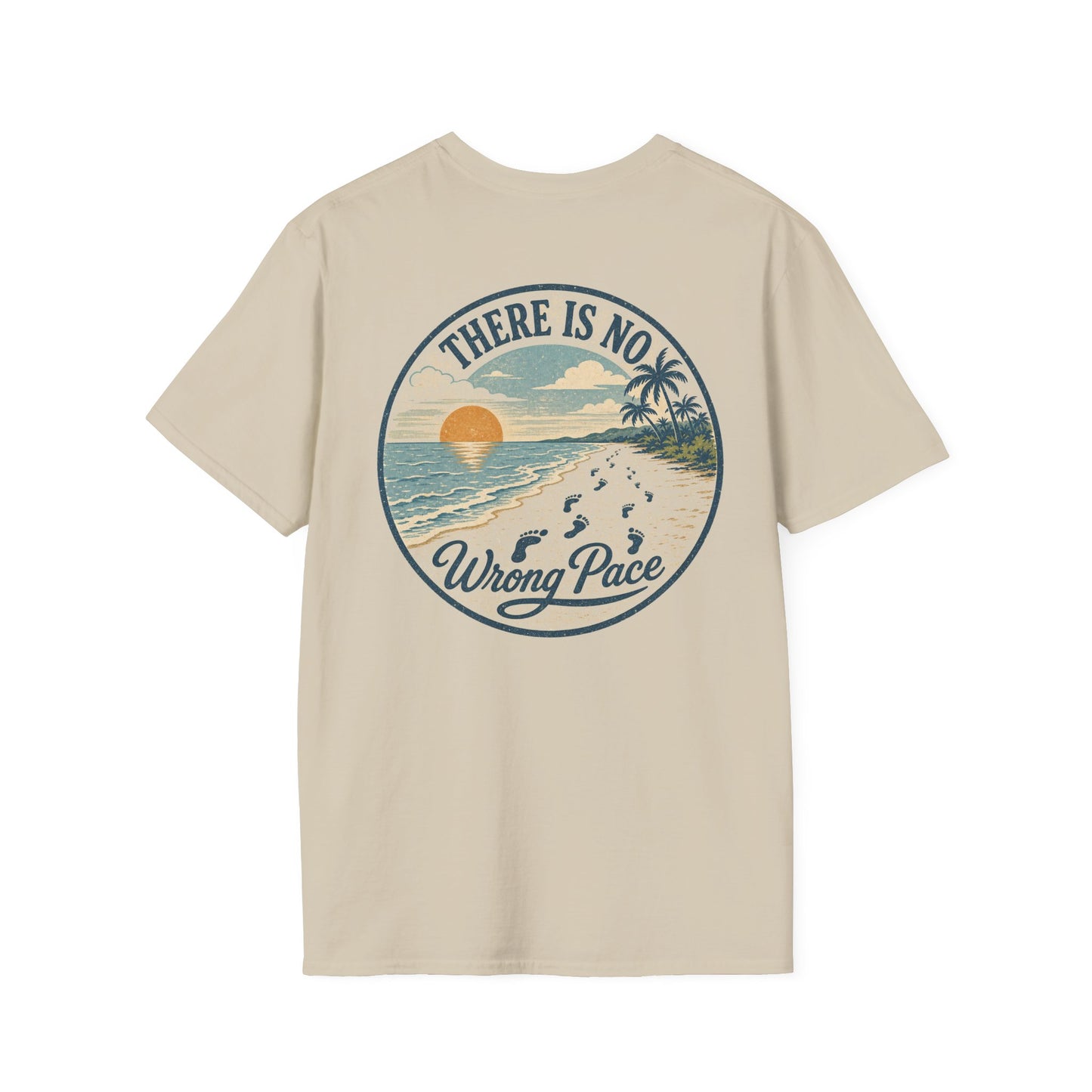"There Is No Wrong Pace" Vintage Beach Graphic Tee