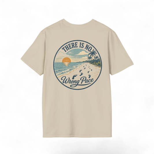 "There Is No Wrong Pace" Vintage Beach Graphic Tee