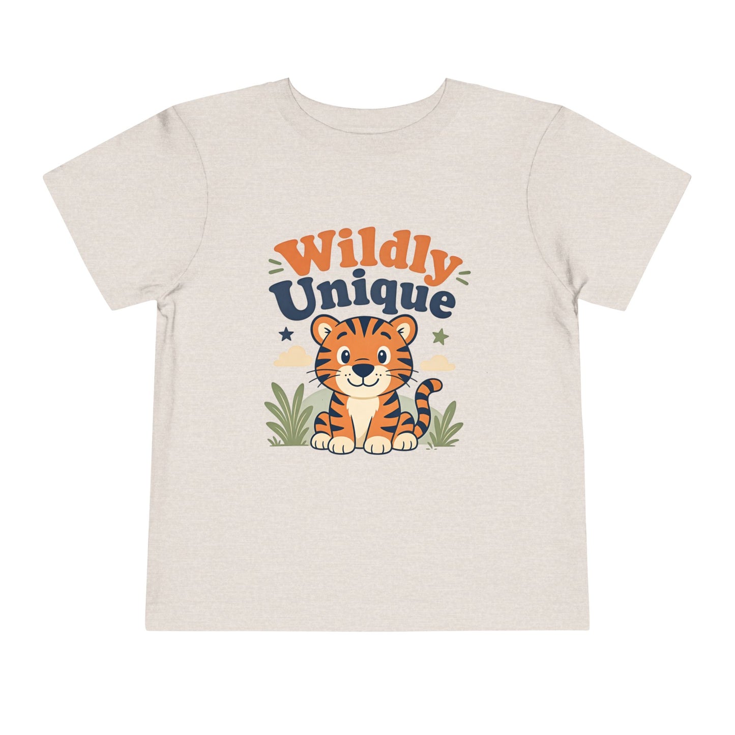Toddler Tee — "Wildly Unique" Cute Tiger Graphic