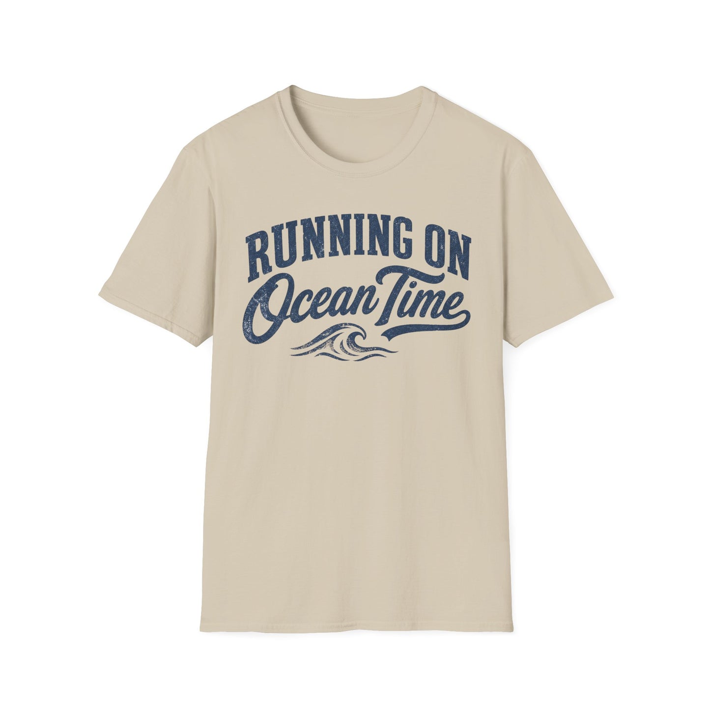 Running On Ocean Time T-Shirt — Coastal Beach Vibes Tee