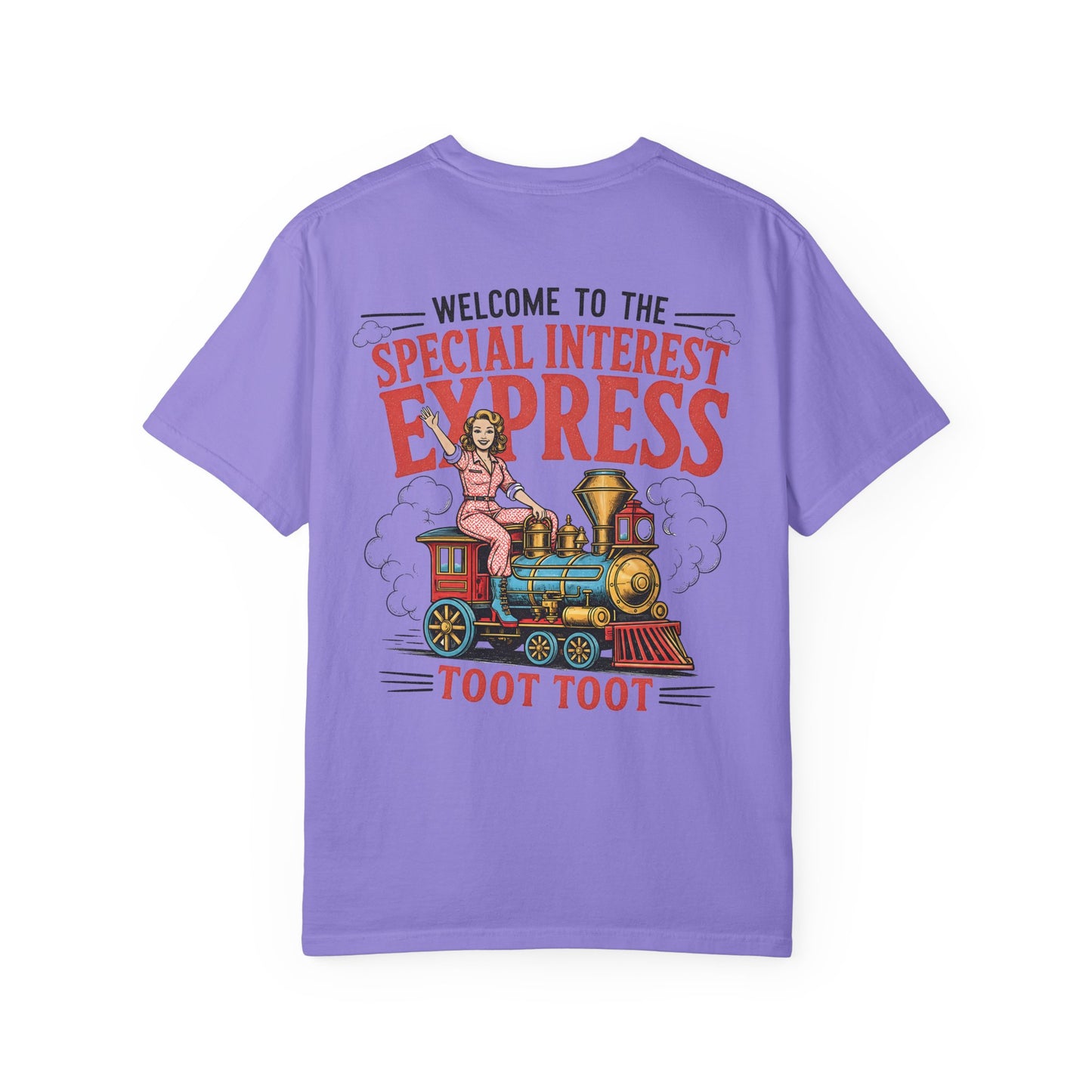 "Special Interest Express" Vintage Train Graphic (Toot Toot) BACK PRINT