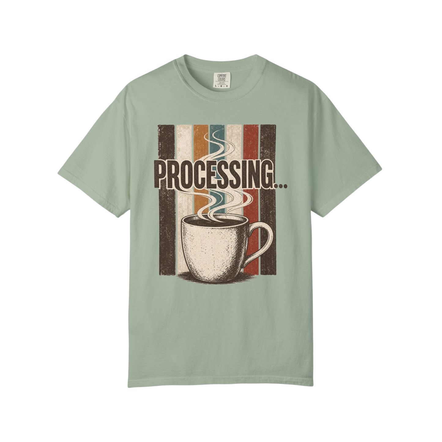 Processing... Coffee Cup Vintage Graphic T-Shirt