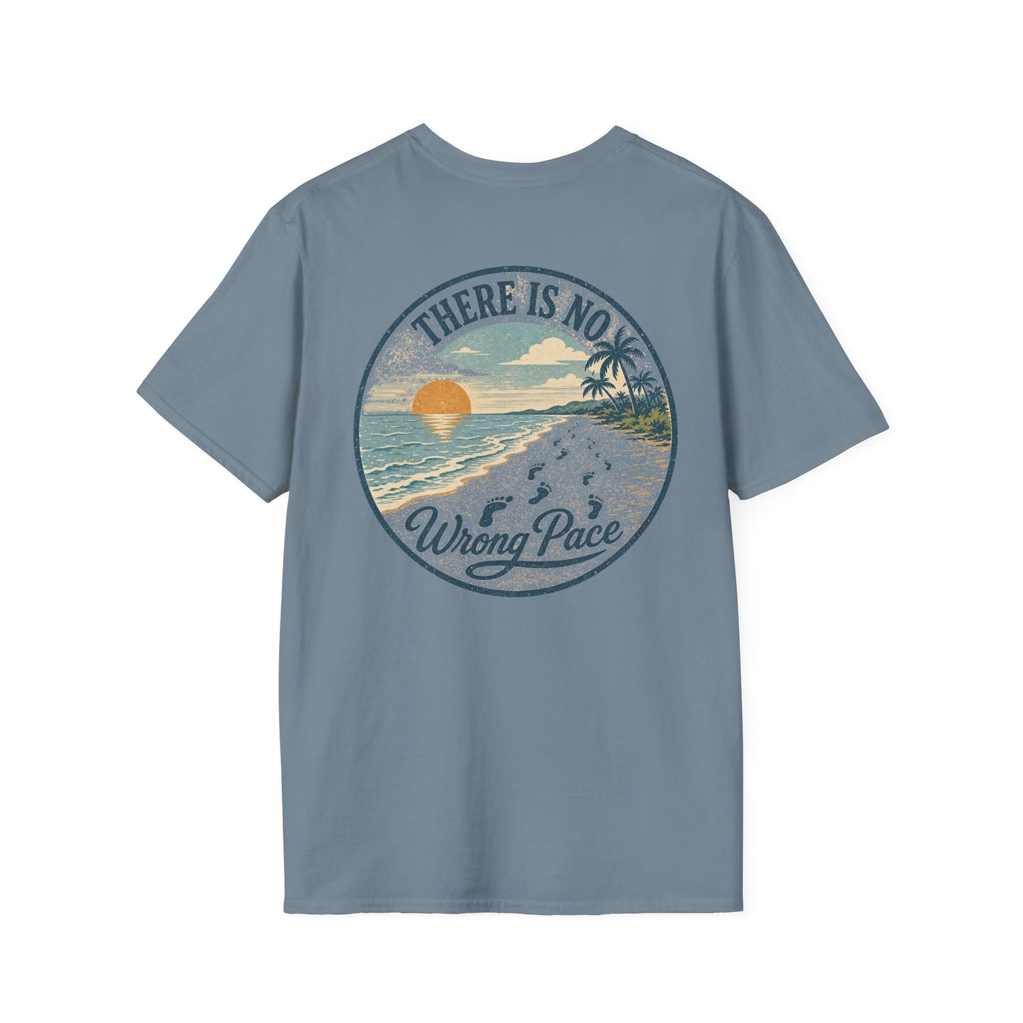 "There Is No Wrong Pace" Vintage Beach Graphic Tee