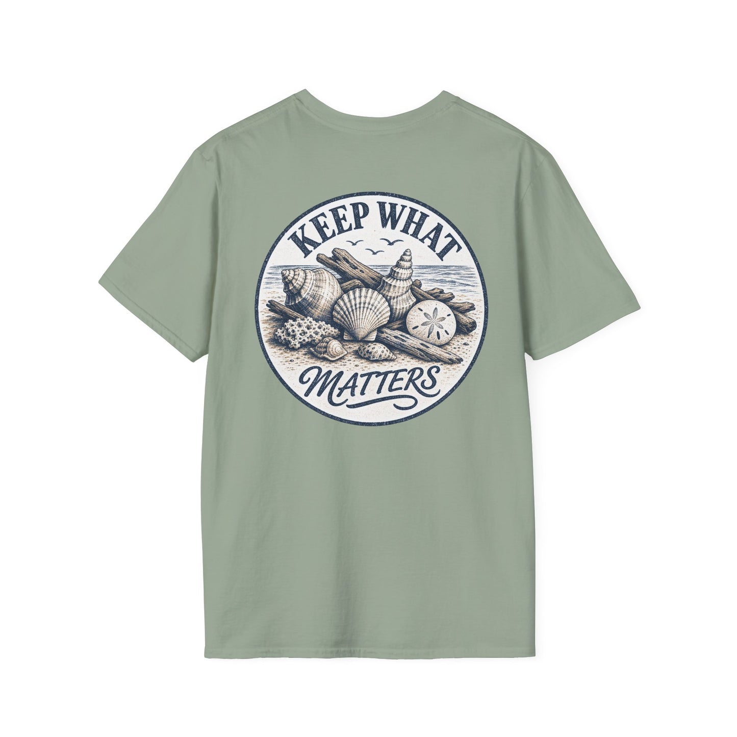 Keep What Matters Seashell Graphic T-Shirt