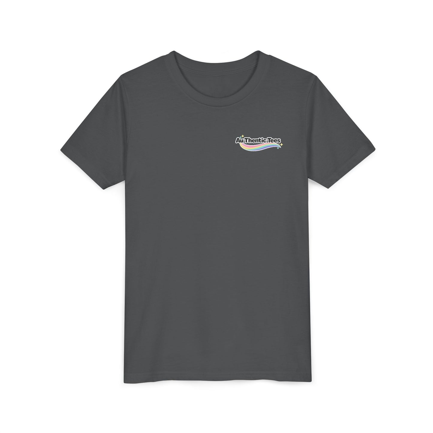 Youth Tee — "Too Much Everything" Cozy Silly Goose Graphic Shirt BACK PRINT