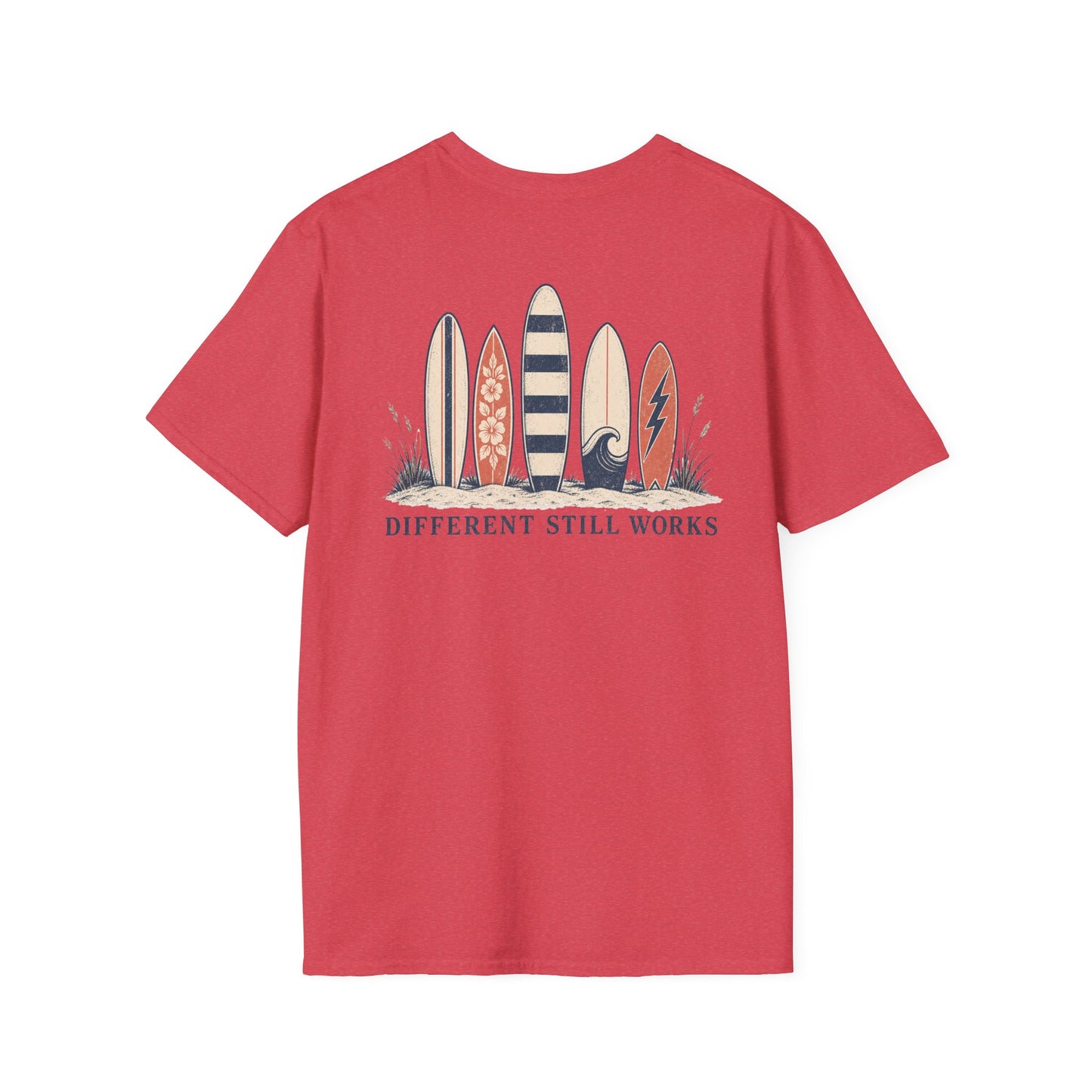 "Different Still Works" Vintage Surfboard Graphic Tee