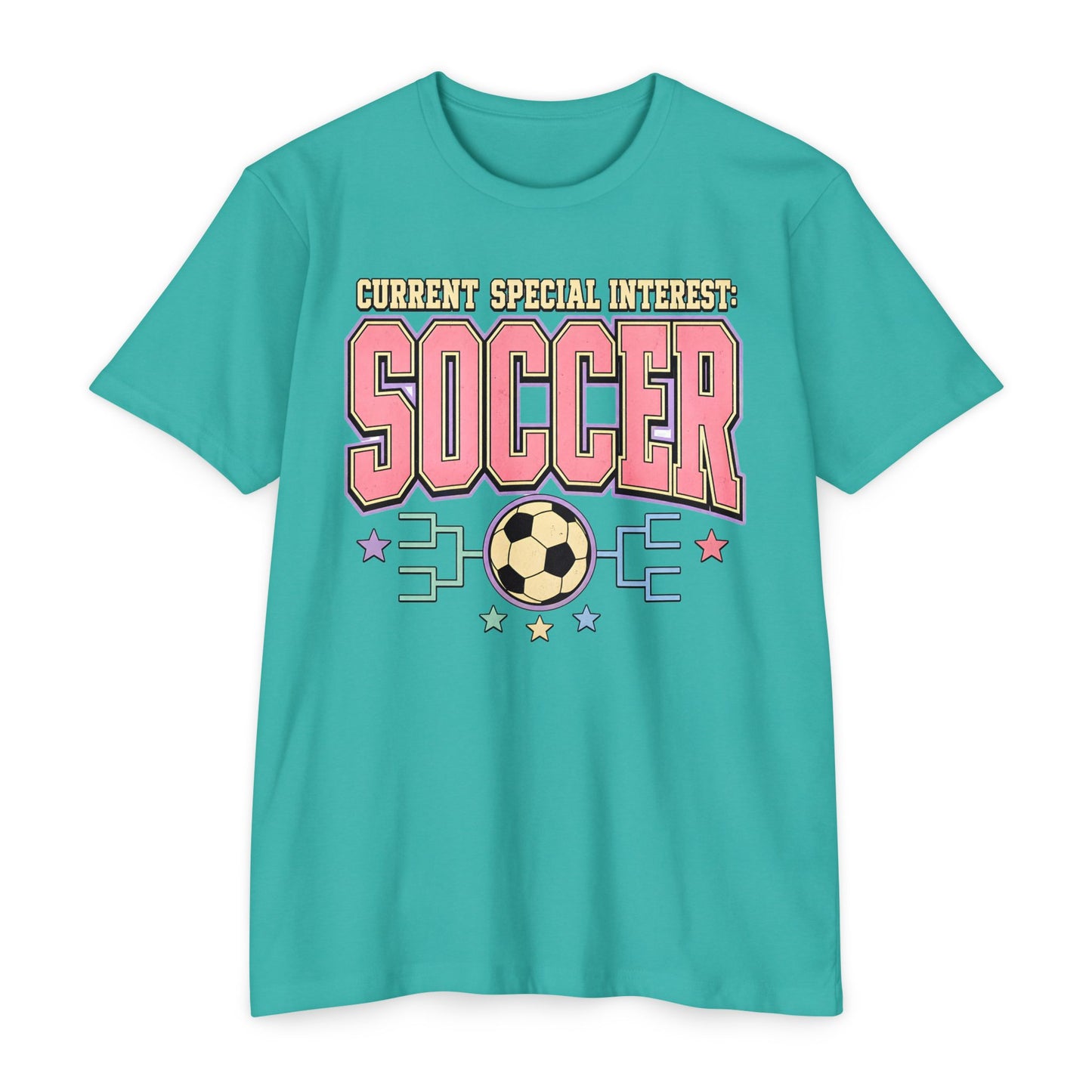 Soccer Graphic T-Shirt — "Current Special Interest: SOCCER" Retro Tee