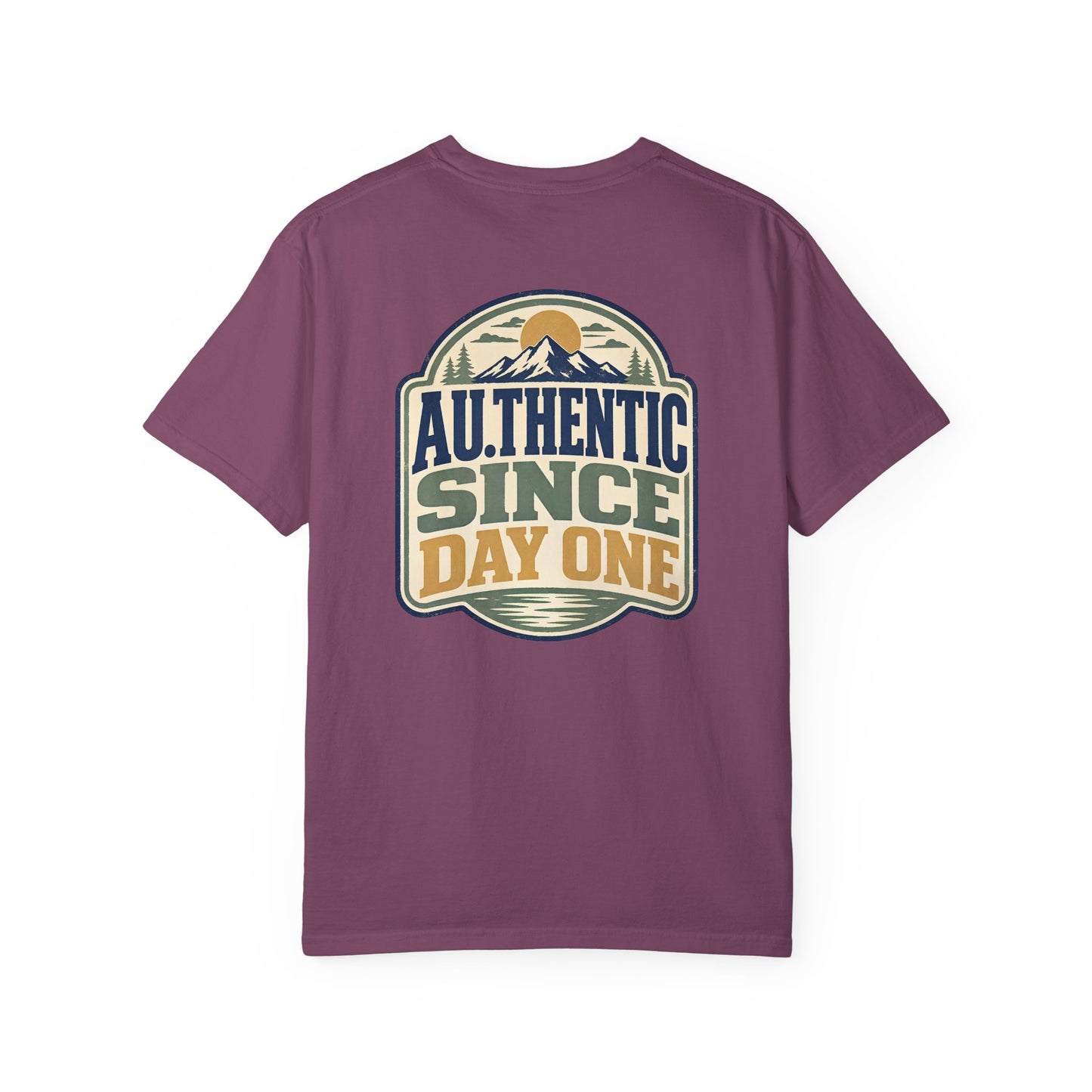 T-Shirt — BACK PRINT - "AU.THENTIC Since Day One" Vintage Outdoor Graphic Tee