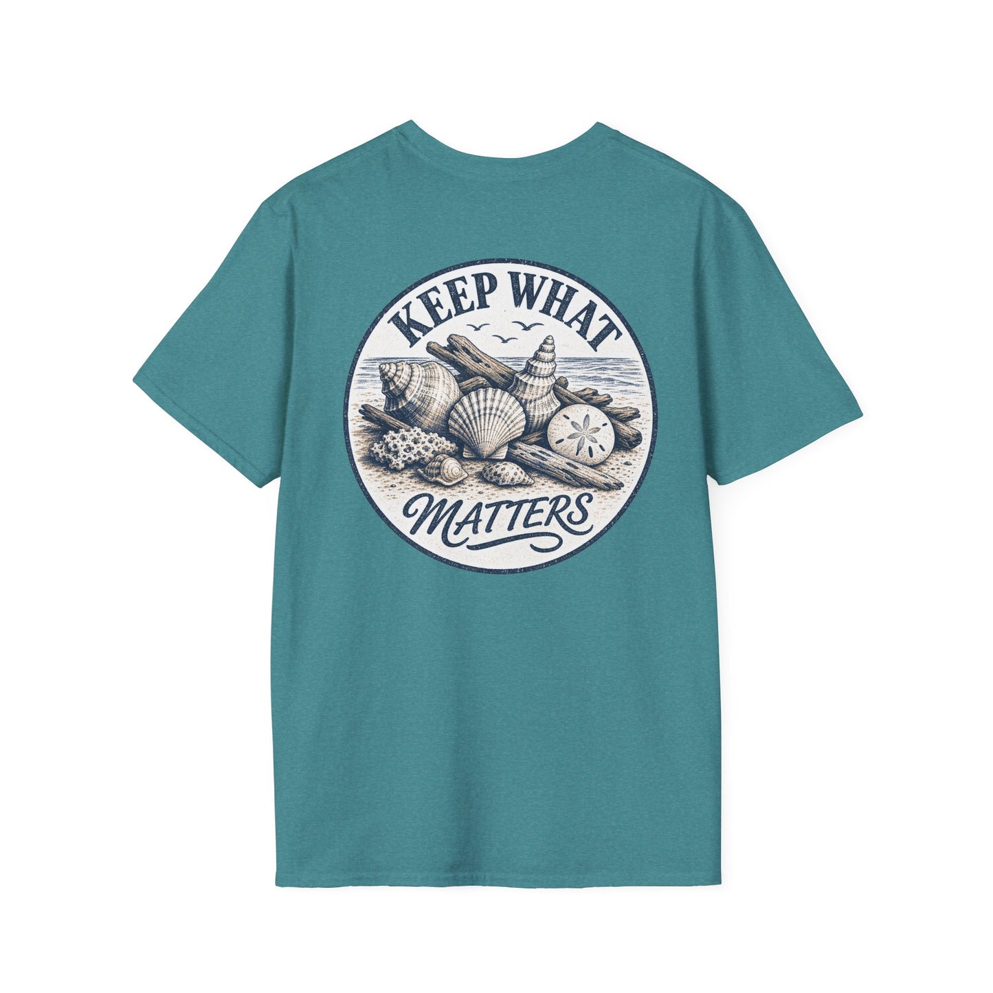 Keep What Matters Seashell Graphic T-Shirt