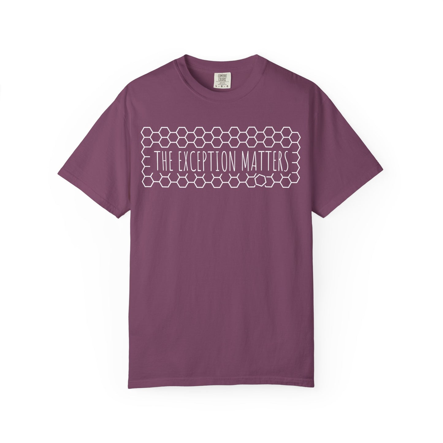 The Exception Matters T-Shirt — pattern recognition Honeycomb Graphic Tee