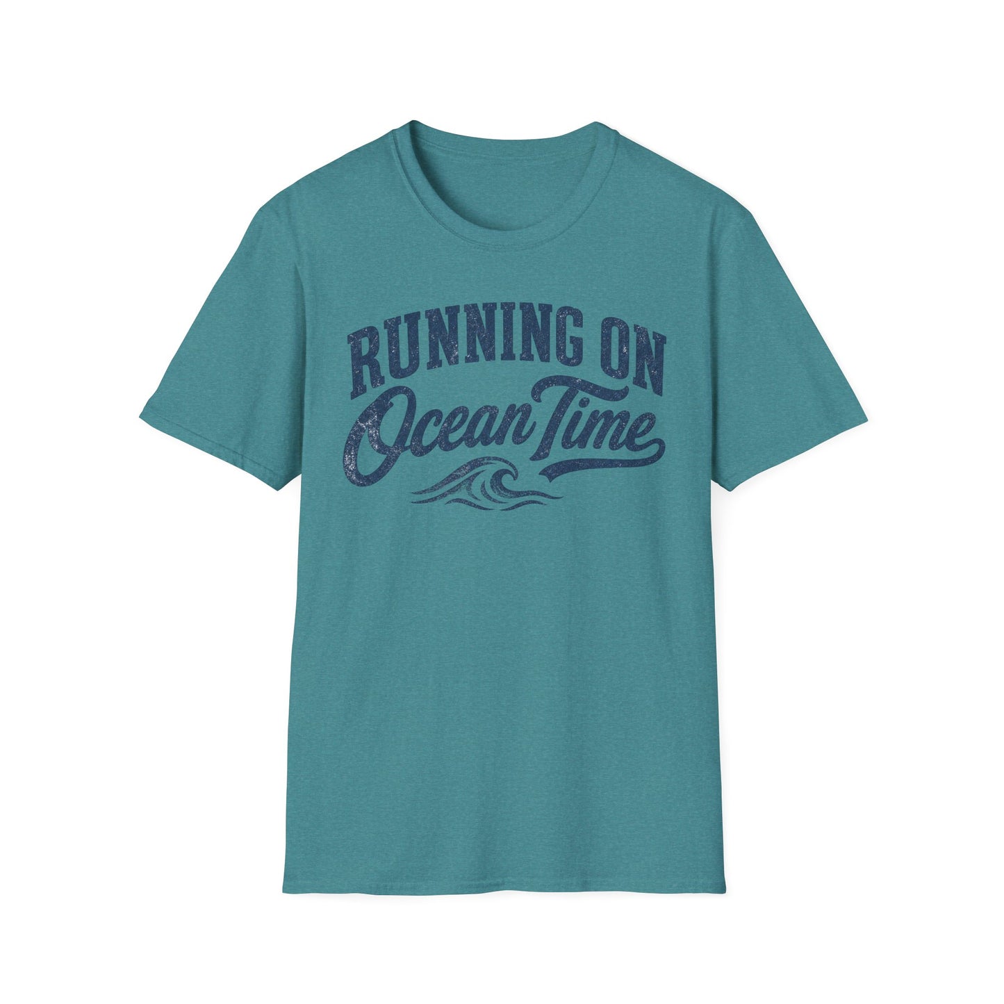Running On Ocean Time T-Shirt — Coastal Beach Vibes Tee
