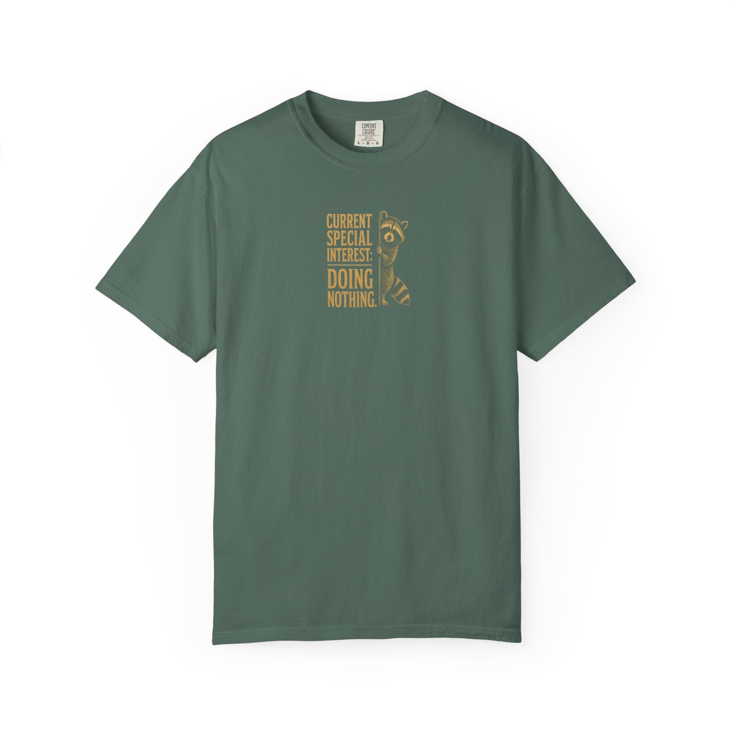 'Current Special Interest: Doing Nothing' Raccoon Graphic Tee