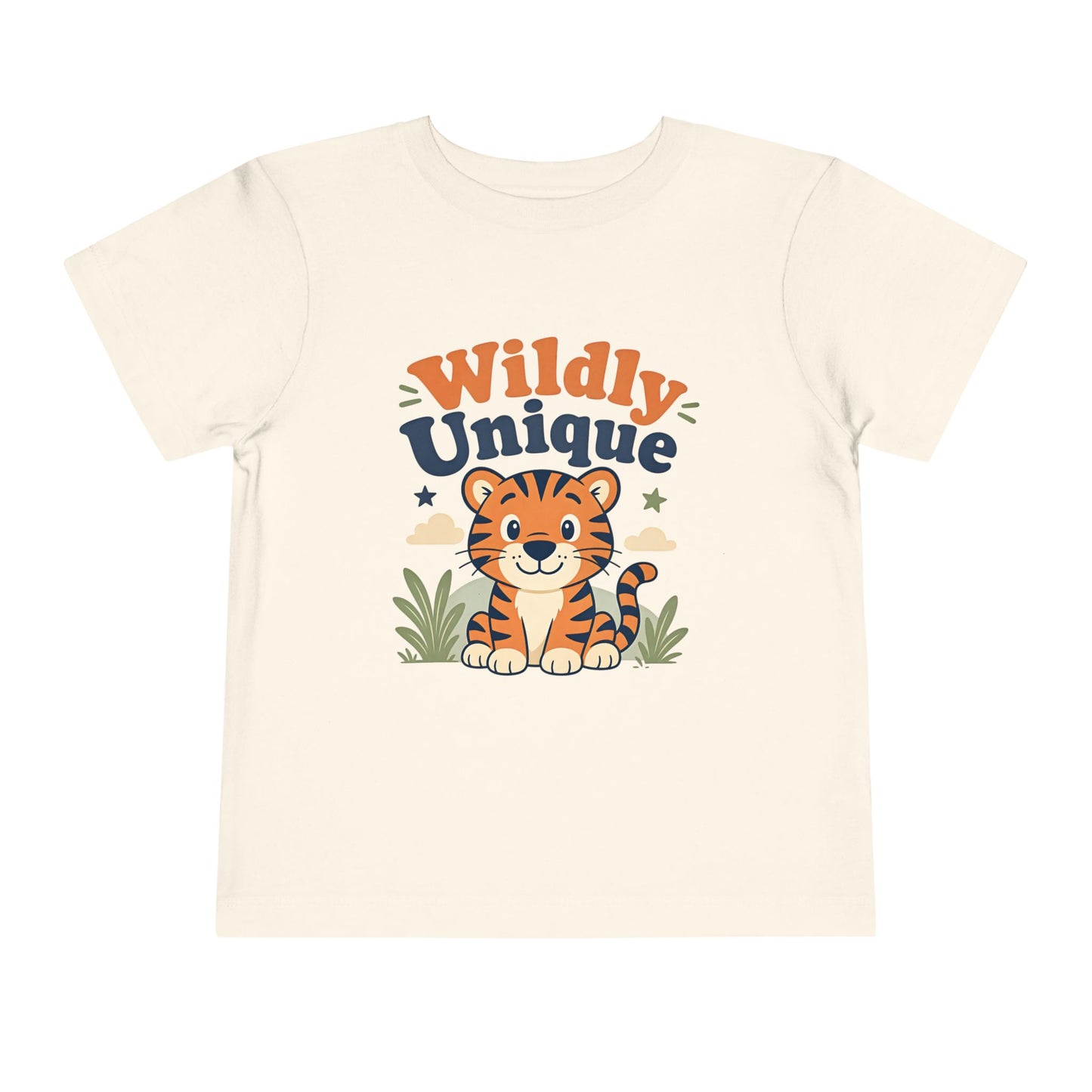 Toddler Tee — "Wildly Unique" Cute Tiger Graphic