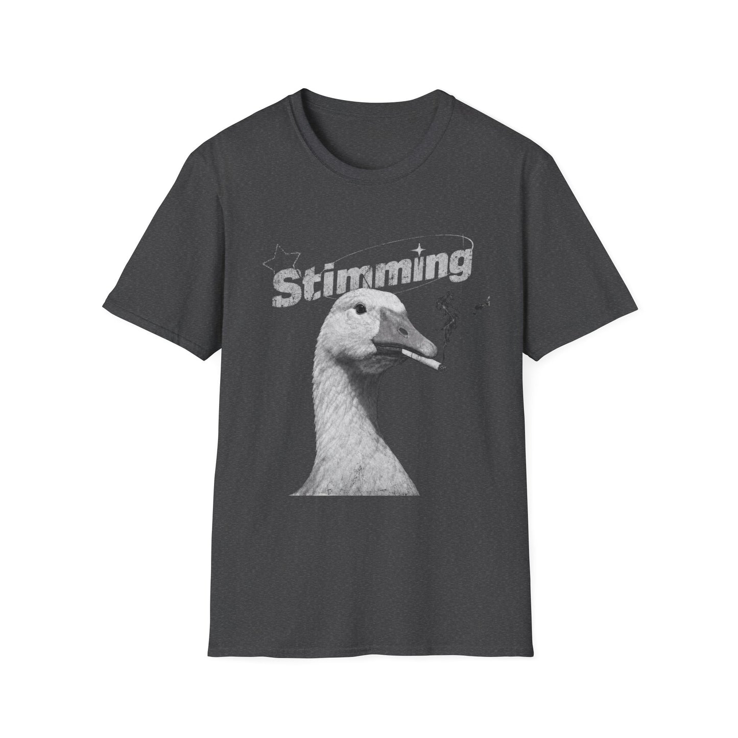 Stimming Goose T‑Shirt — Retro Silly Goose Graphic Tee for Autism & Sensory Pride