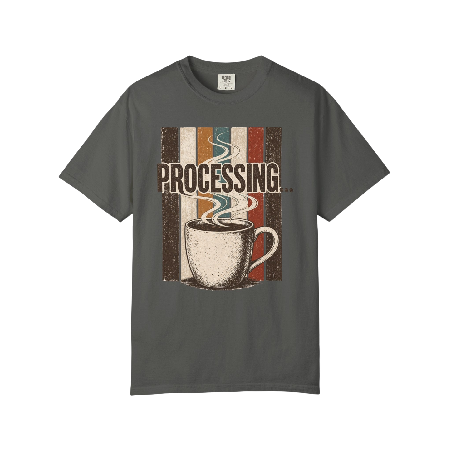 Processing... Coffee Cup Vintage Graphic T-Shirt
