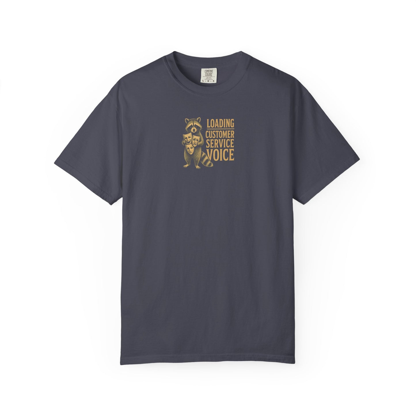 "Loading Customer Service Voice" Vintage Raccoon Support Rep Tee