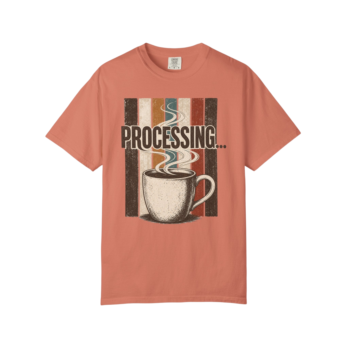 Processing... Coffee Cup Vintage Graphic T-Shirt