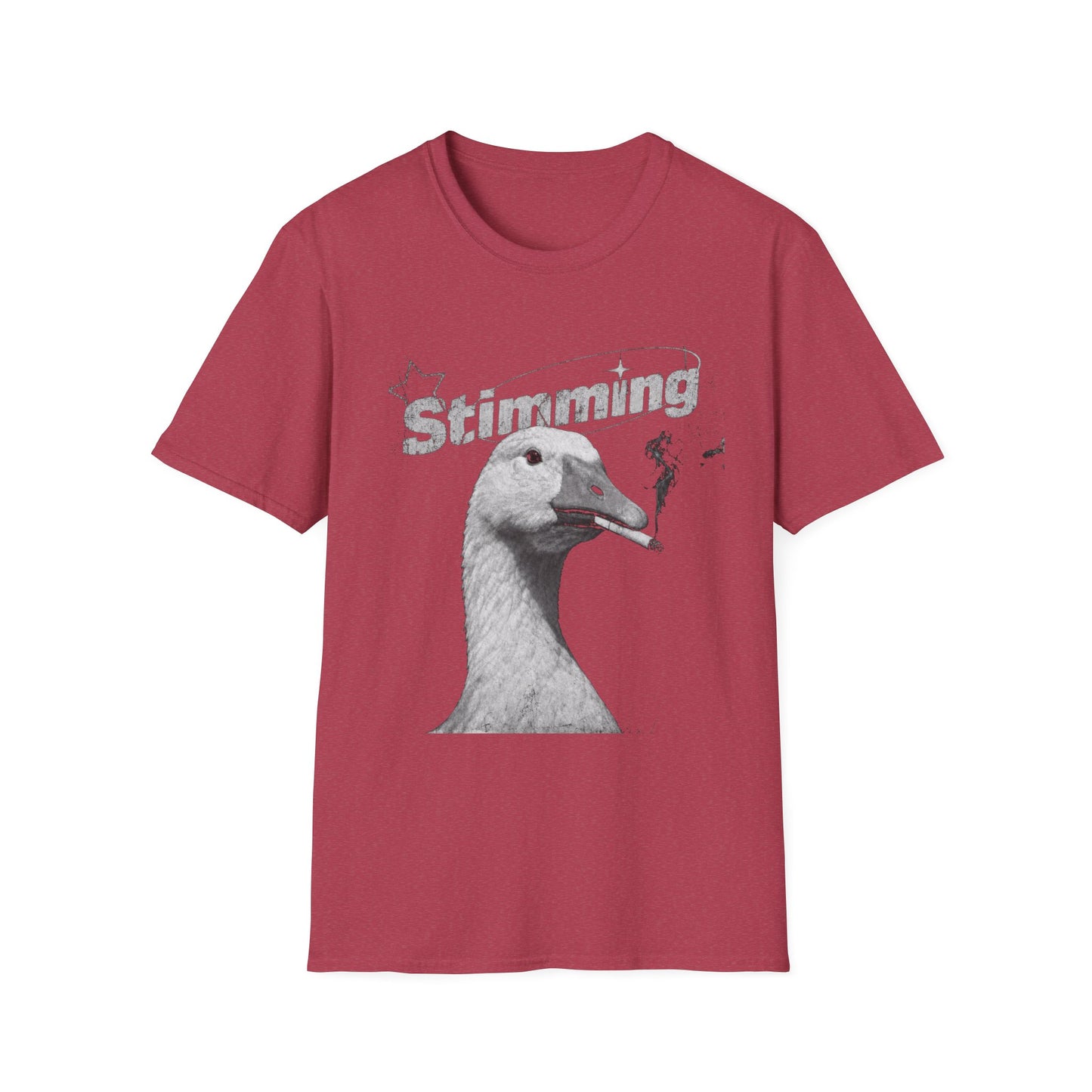 Stimming Goose T‑Shirt — Retro Silly Goose Graphic Tee for Autism & Sensory Pride