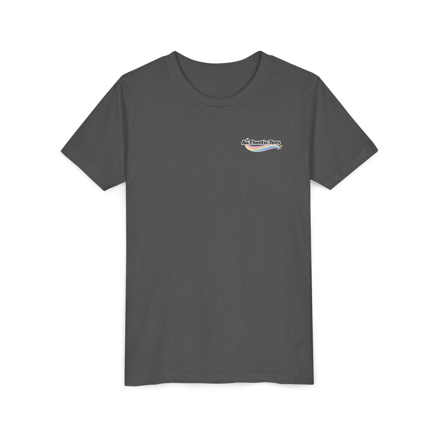 "Breakfast, Lunch & Dinner" Chicken Nugget Graphic Youth Tee — BACK PRINT