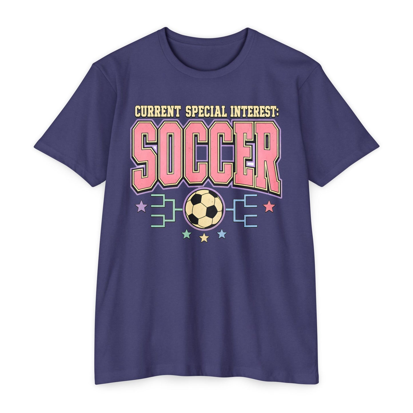 Soccer Graphic T-Shirt — "Current Special Interest: SOCCER" Retro Tee