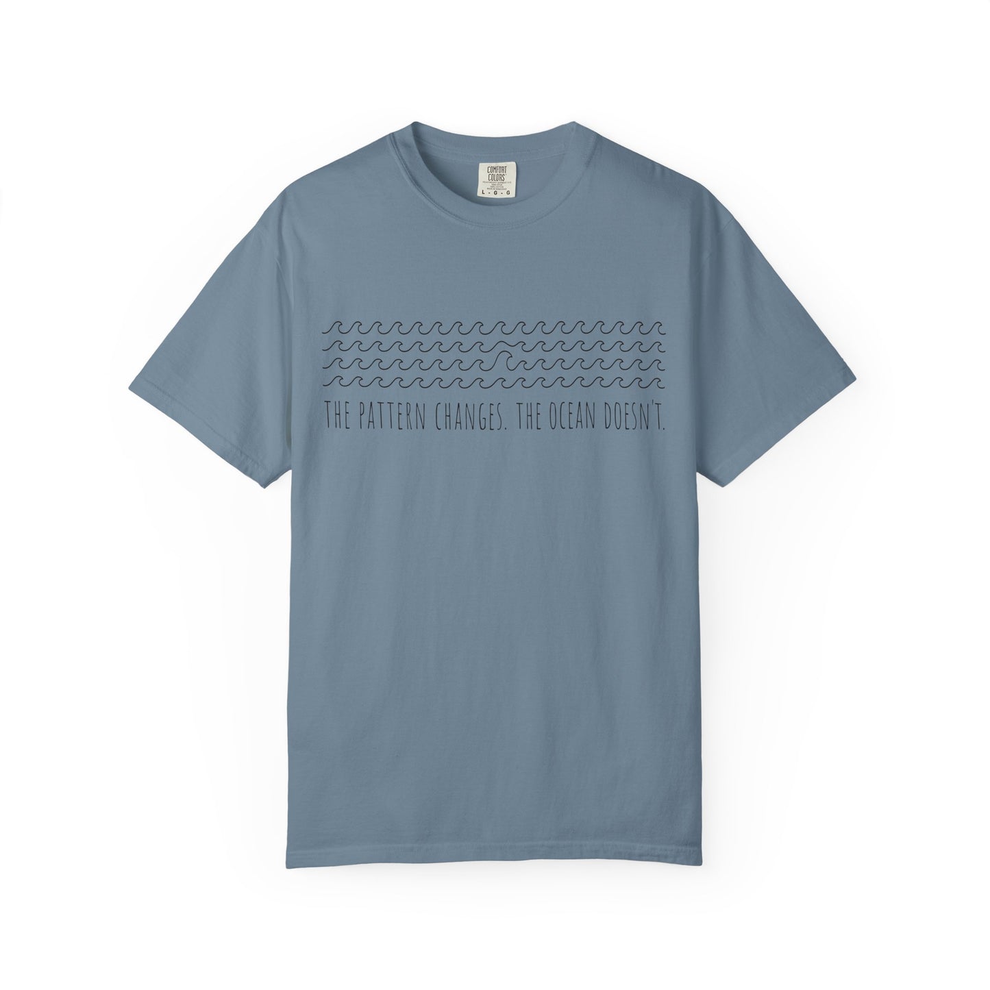 “The Pattern Changes; The Ocean Doesn’t” Ocean Pattern Tee — Graphic T-Shirt