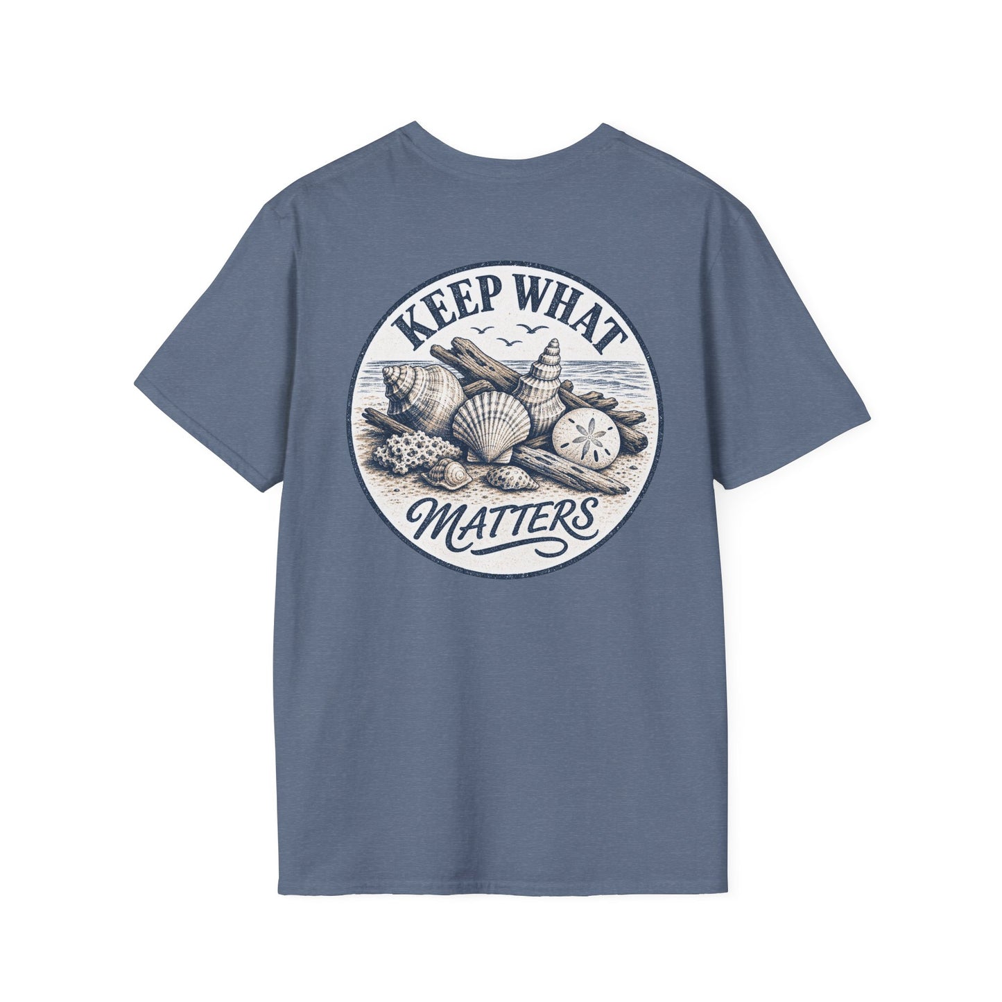 Keep What Matters Seashell Graphic T-Shirt
