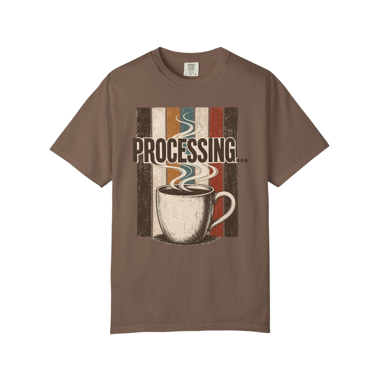 Processing... Coffee Cup Vintage Graphic T-Shirt