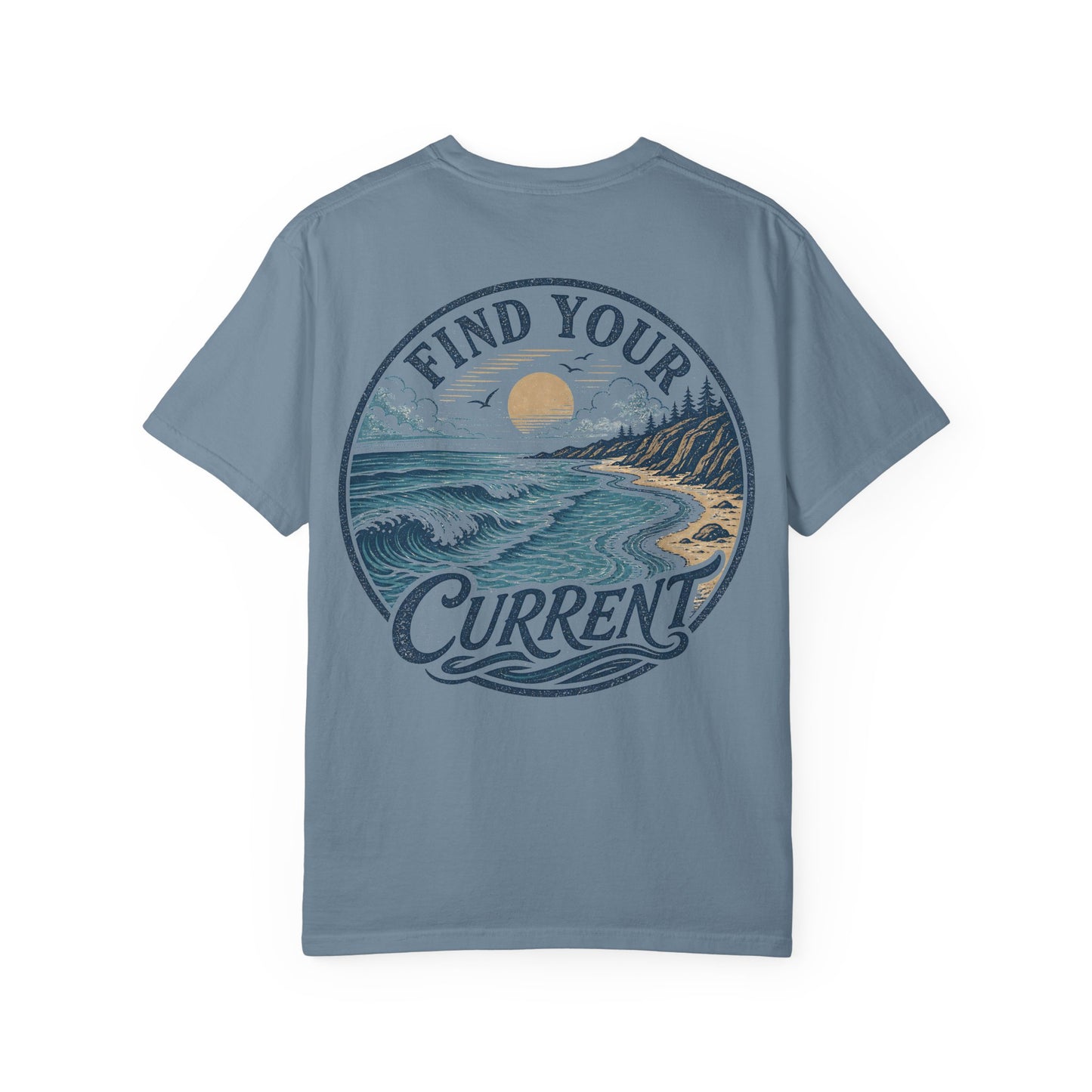 'Find Your Current' Ocean Surf Graphic T-Shirt