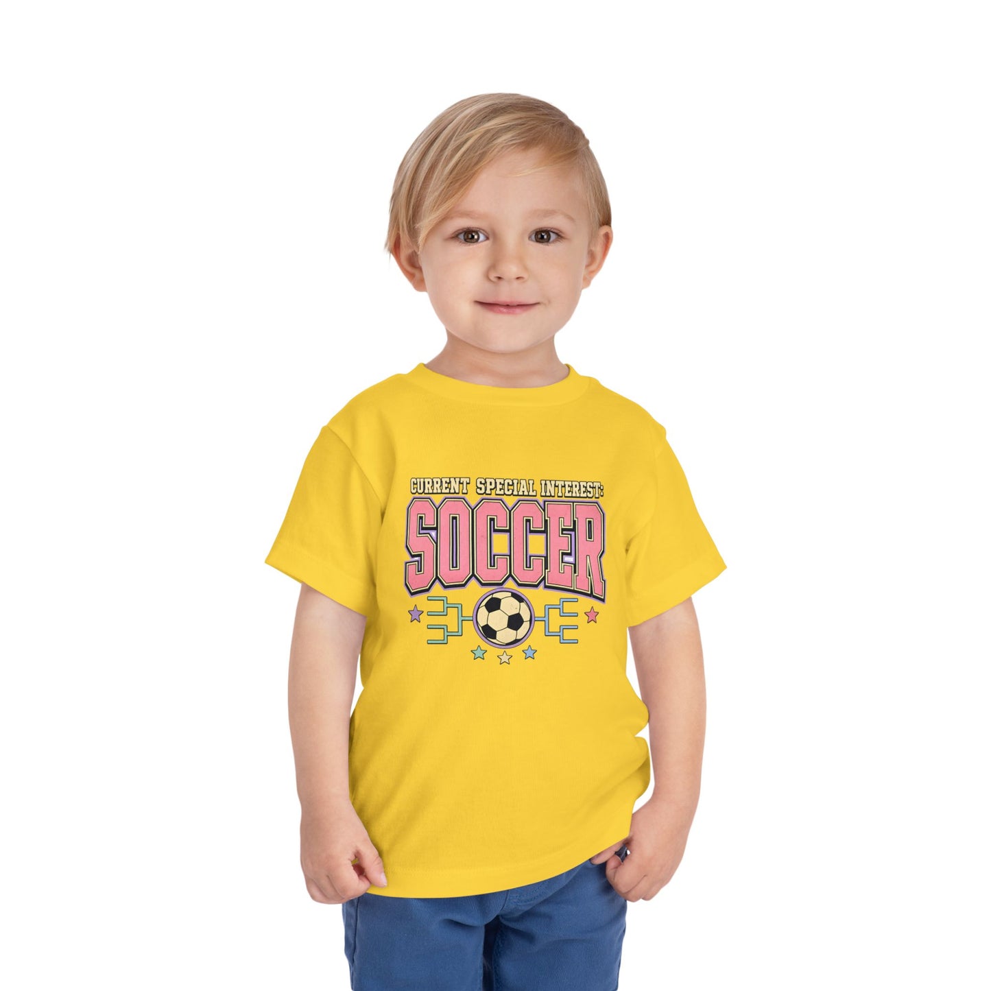 Toddler Soccer Tee — "Currently Special Interest: Soccer" Kids Graphic Shirt
