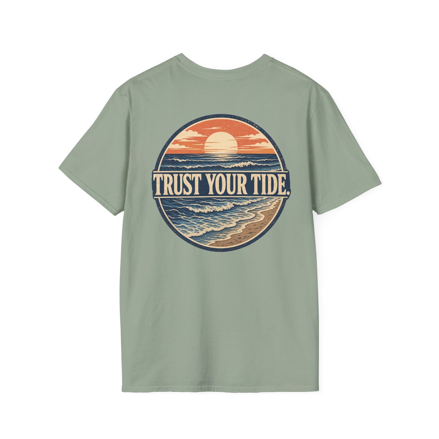 "Trust Your Tide" Vintage Sunset Graphic Tee