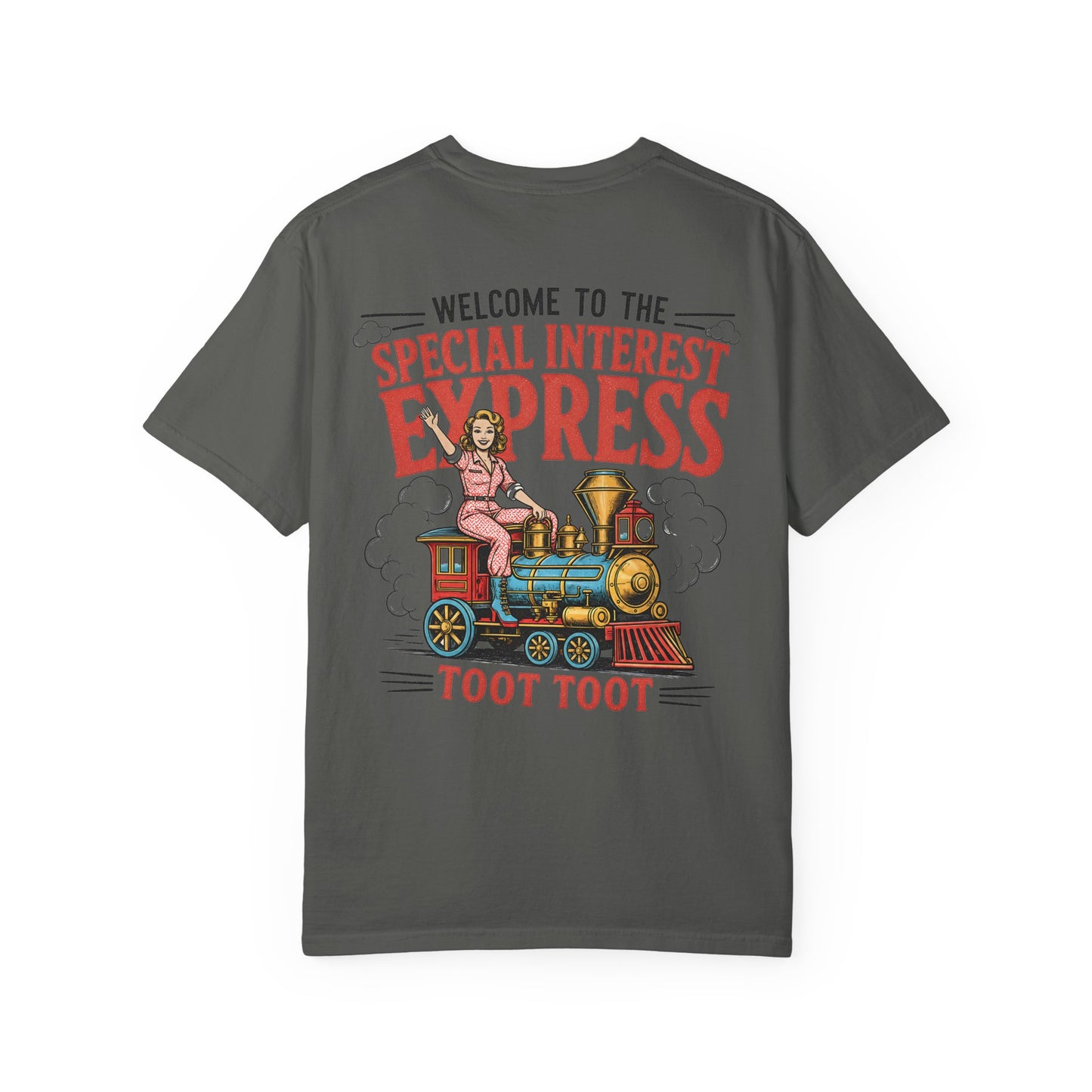 "Special Interest Express" Vintage Train Graphic (Toot Toot) BACK PRINT