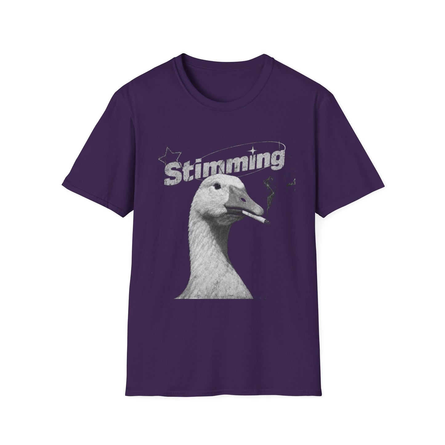 Stimming Goose T‑Shirt — Retro Silly Goose Graphic Tee for Autism & Sensory Pride
