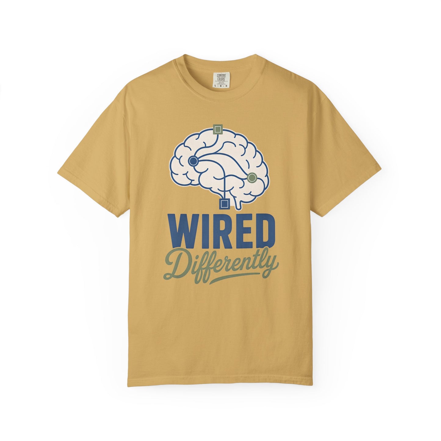 Wired Differently T-Shirt — Brain Graphic Tee for Neurodivergent Pride image