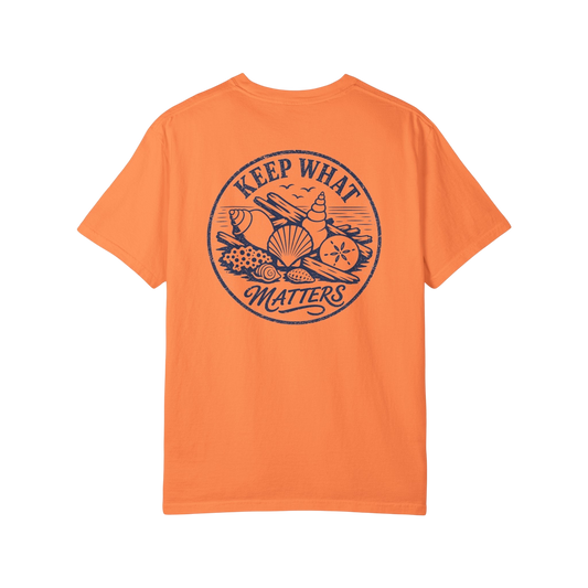 Keep What Matters T-Shirt — Beach Shells Graphic Tee