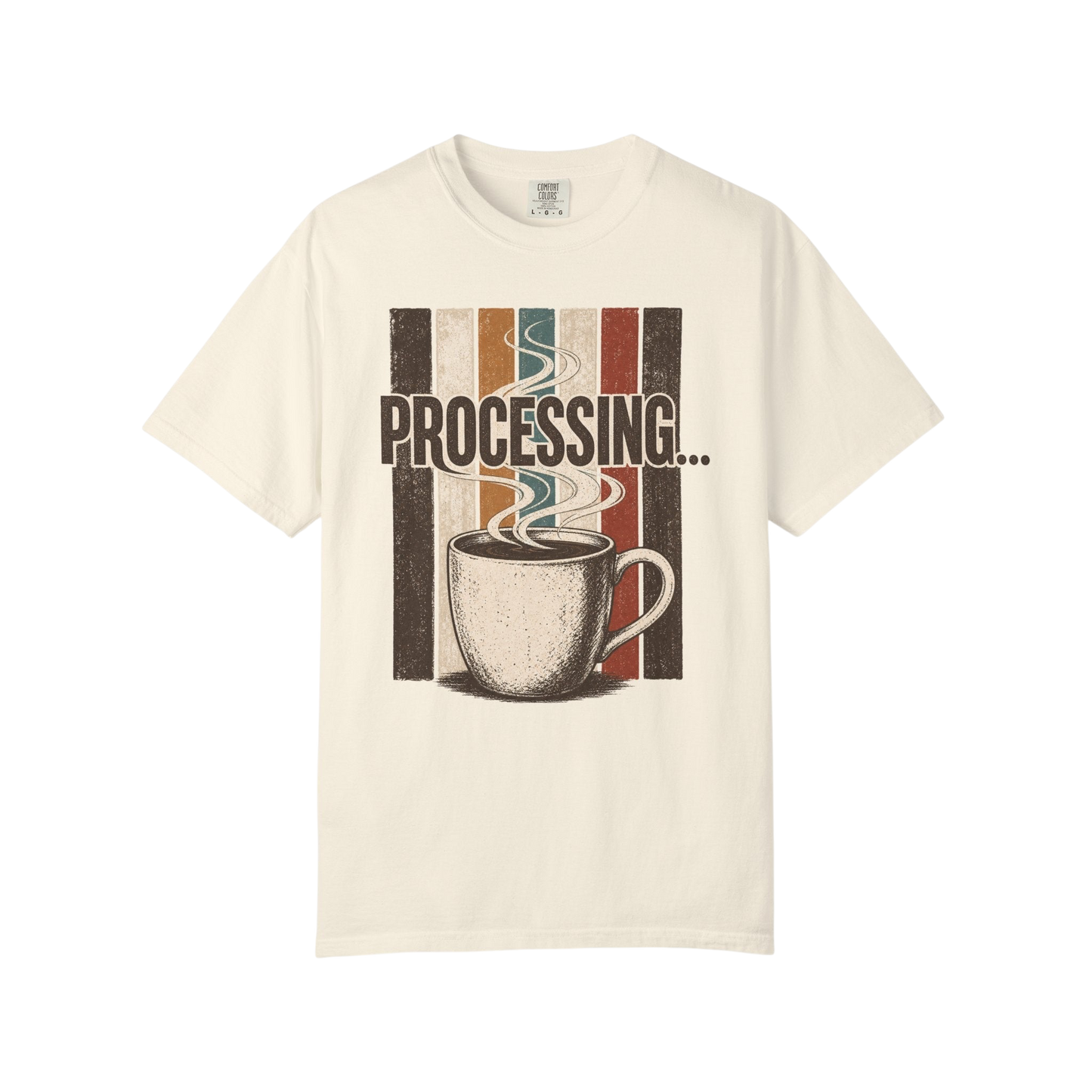 Processing... Coffee Cup Vintage Graphic T-Shirt