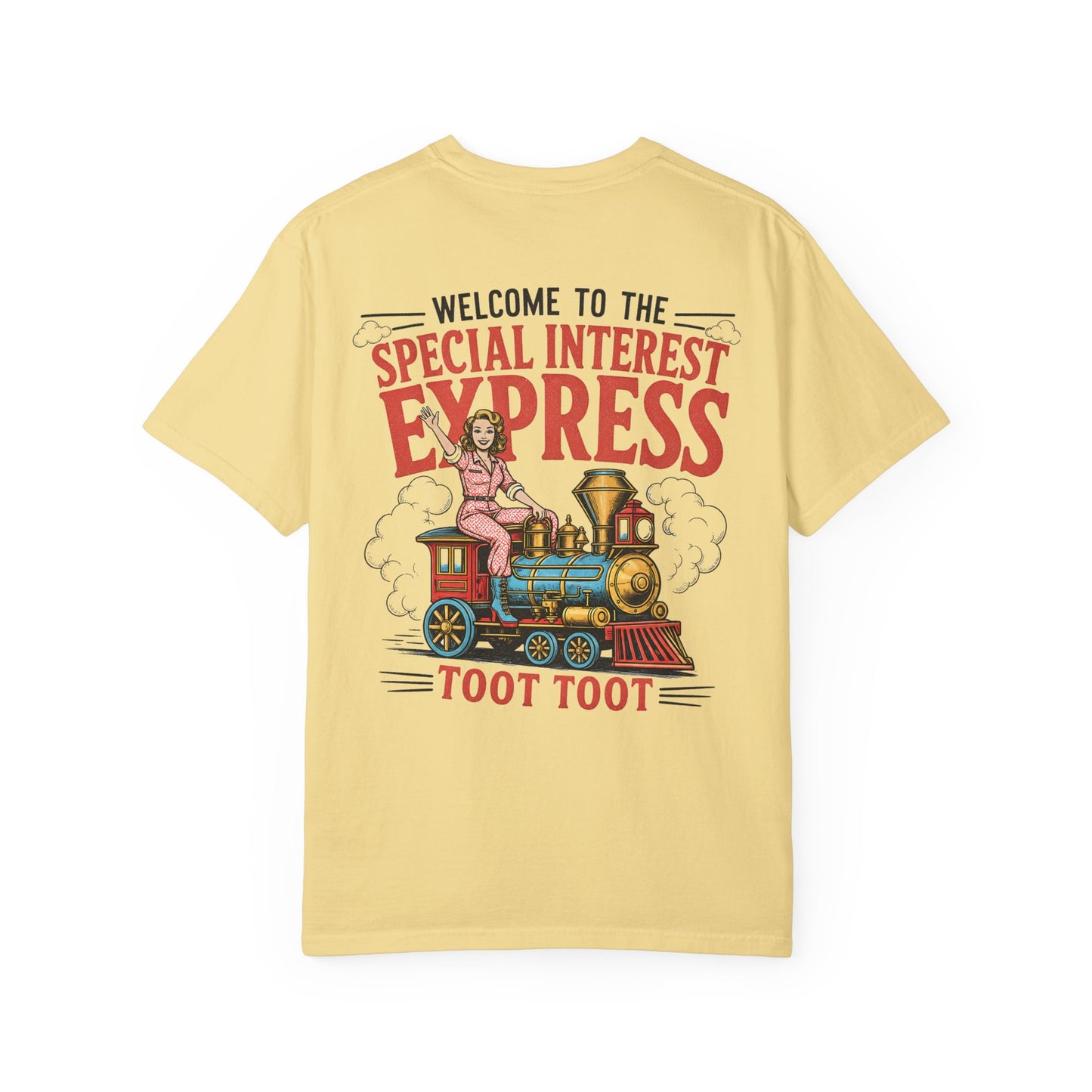 "Special Interest Express" Vintage Train Graphic (Toot Toot) BACK PRINT
